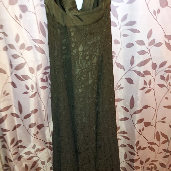 Calvin Klein Long Black Lace Dress - Picture 8 of 15